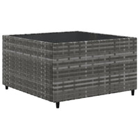 Thumbnail for 7-tlg. Garten-Lounge-Set mit Kissen Grau Poly Rattan