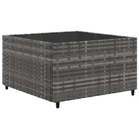 Thumbnail for 8-tlg. Garten-Lounge-Set mit Kissen Grau Poly Rattan