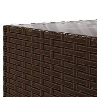 Thumbnail for 9-tlg. Garten-Lounge-Set mit Kissen Braun Poly Rattan