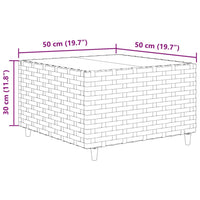 Thumbnail for 9-tlg. Garten-Lounge-Set mit Kissen Braun Poly Rattan
