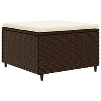 Thumbnail for 4-tlg. Garten-Lounge-Set mit Kissen Braun Poly Rattan