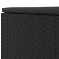 Thumbnail for 4-tlg. Garten-Lounge-Set mit Kissen Schwarz Poly Rattan