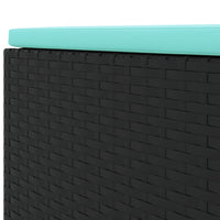 Thumbnail for 4-tlg. Garten-Lounge-Set mit Kissen Schwarz Poly Rattan