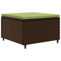 Thumbnail for 4-tlg. Garten-Lounge-Set mit Kissen Braun Poly Rattan