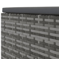 Thumbnail for 5-tlg. Garten-Lounge-Set mit Kissen Grau Poly Rattan