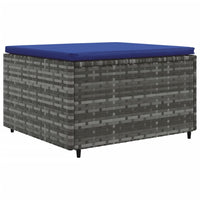Thumbnail for 5-tlg. Garten-Lounge-Set mit Kissen Grau Poly Rattan