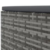 Thumbnail for 6-tlg. Garten-Lounge-Set mit Kissen Grau Poly Rattan