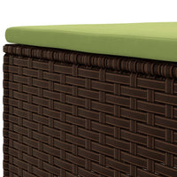 Thumbnail for 6-tlg. Garten-Lounge-Set mit Kissen Braun Poly Rattan