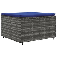 Thumbnail for 6-tlg. Garten-Lounge-Set mit Kissen Grau Poly Rattan