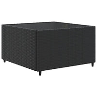 Thumbnail for 5-tlg. Garten-Lounge-Set mit Kissen Schwarz Poly Rattan