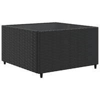 Thumbnail for 7-tlg. Garten-Lounge-Set mit Kissen Schwarz Poly Rattan