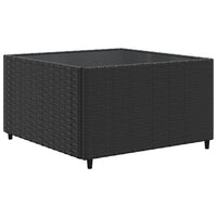 Thumbnail for 7-tlg. Garten-Lounge-Set mit Kissen Schwarz Poly Rattan