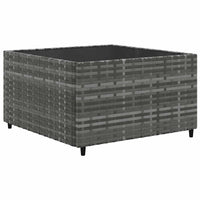 Thumbnail for 9-tlg. Garten-Lounge-Set mit Kissen Grau Poly Rattan