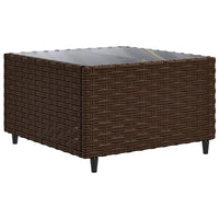 Thumbnail for 9-tlg. Garten-Lounge-Set mit Kissen Braun Poly Rattan