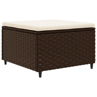 Thumbnail for 6-tlg. Garten-Lounge-Set mit Kissen Braun Poly Rattan