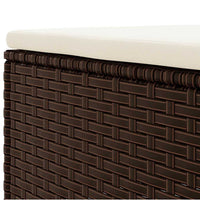 Thumbnail for 6-tlg. Garten-Lounge-Set mit Kissen Braun Poly Rattan