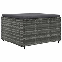 Thumbnail for 6-tlg. Garten-Lounge-Set mit Kissen Grau Poly Rattan