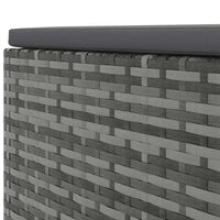 Thumbnail for 6-tlg. Garten-Lounge-Set mit Kissen Grau Poly Rattan