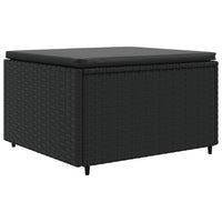 Thumbnail for 6-tlg. Garten-Lounge-Set mit Kissen Schwarz Poly Rattan