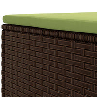 Thumbnail for 6-tlg. Garten-Lounge-Set mit Kissen Braun Poly Rattan
