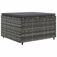 Thumbnail for 7-tlg. Garten-Lounge-Set mit Kissen Grau Poly Rattan