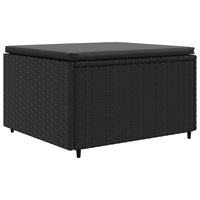 Thumbnail for 7-tlg. Garten-Lounge-Set mit Kissen Schwarz Poly Rattan