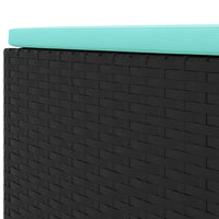 Thumbnail for 7-tlg. Garten-Lounge-Set mit Kissen Schwarz Poly Rattan