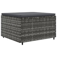 Thumbnail for 7-tlg. Garten-Lounge-Set mit Kissen Grau Poly Rattan