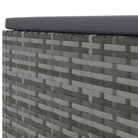 Thumbnail for 7-tlg. Garten-Lounge-Set mit Kissen Grau Poly Rattan