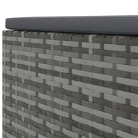 Thumbnail for 8-tlg. Garten-Lounge-Set mit Kissen Grau Poly Rattan