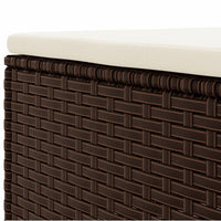 Thumbnail for 6-tlg. Garten-Lounge-Set mit Kissen Braun Poly Rattan