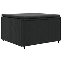 Thumbnail for 6-tlg. Garten-Lounge-Set mit Kissen Schwarz Poly Rattan