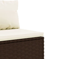 Thumbnail for 10-tlg. Garten-Lounge-Set mit Kissen Braun Poly Rattan