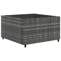 Thumbnail for 11-tlg. Garten-Lounge-Set mit Kissen Grau Poly Rattan