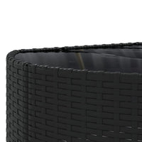 Thumbnail for 4-tlg. Garten-Sofagarnitur mit Kissen Schwarz Poly Rattan