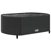 Thumbnail for 4-tlg. Garten-Sofagarnitur mit Kissen Schwarz Poly Rattan