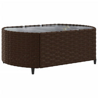 Thumbnail for 4-tlg. Garten-Sofagarnitur mit Kissen Braun Poly Rattan