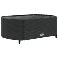 Thumbnail for 5-tlg. Garten-Sofagarnitur mit Kissen Schwarz Poly Rattan