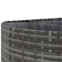 Thumbnail for 5-tlg. Garten-Sofagarnitur mit Kissen Grau Poly Rattan