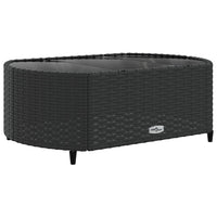 Thumbnail for 7-tlg. Garten-Sofagarnitur mit Kissen Schwarz Poly Rattan