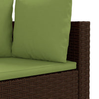 Thumbnail for 7-tlg. Garten-Sofagarnitur mit Kissen Braun Poly Rattan