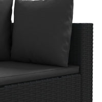 Thumbnail for 8-tlg. Garten-Sofagarnitur mit Kissen Schwarz Poly Rattan