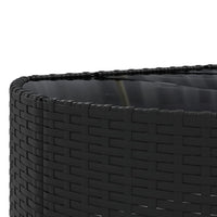 Thumbnail for 8-tlg. Garten-Sofagarnitur mit Kissen Schwarz Poly Rattan