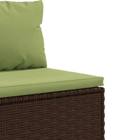 Thumbnail for 8-tlg. Garten-Sofagarnitur mit Kissen Braun Poly Rattan