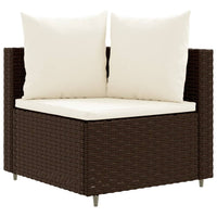 Thumbnail for 6-tlg. Garten-Sofagarnitur mit Kissen Braun Poly Rattan