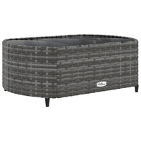 Thumbnail for 6-tlg. Garten-Sofagarnitur mit Kissen Grau Poly Rattan