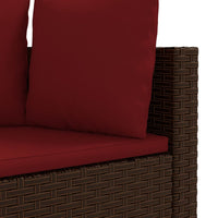 Thumbnail for 6-tlg. Garten-Sofagarnitur mit Kissen Braun Poly Rattan
