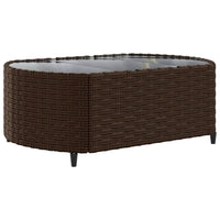 Thumbnail for 9-tlg. Garten-Sofagarnitur mit Kissen Braun Poly Rattan