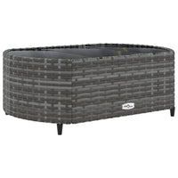 Thumbnail for 9-tlg. Garten-Sofagarnitur mit Kissen Grau Poly Rattan
