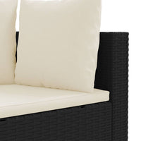 Thumbnail for 5-tlg. Garten-Sofagarnitur mit Kissen Schwarz Poly Rattan